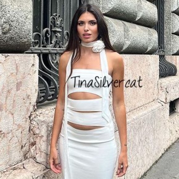 BLOGGER'S FAVE! Zara Floral Scarf Choker NWT - Picture 5 of 17